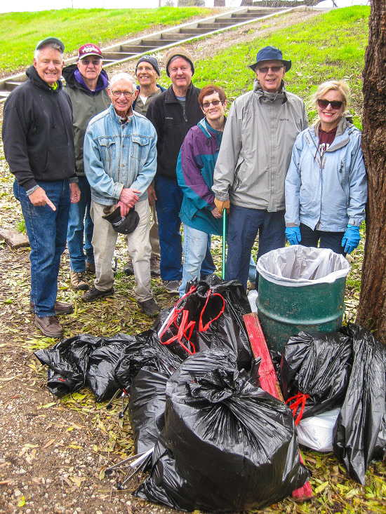 Part of the 1/9/16 Parkway Cleanup Crew and Part of Their Bounty