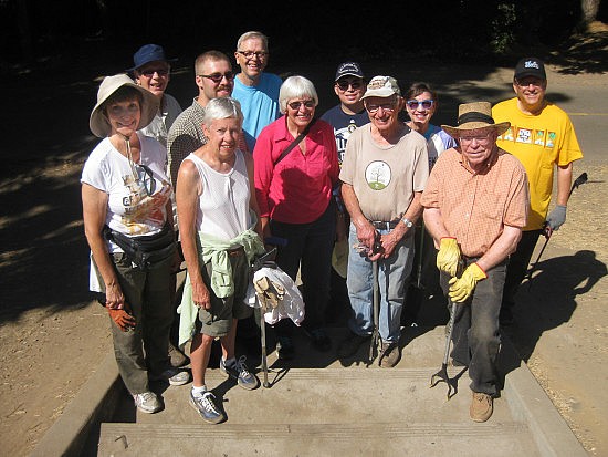 Today's Crew: Rayma Forrest, John Abbott, Lucas Cahn-Evans, Linda Tanforan, Roger Olson, Jackie Prince, Seth Bell, Jeff Voeller, Tamara Olson, Lloyd Crockford, Wayne Bell. Not in photo: Patricia Pratt and Dave Dawson