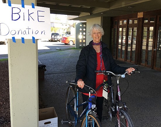 Christine and bikes