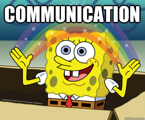 communication spongebob