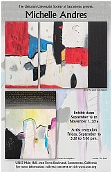 Friday, September 16, 5:30 pm art reception in the main hall.