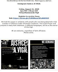 Prayer Vigil for Immigrant Justice