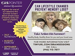 Brain Health Sessions begin August 3 at 6:30 p.m.