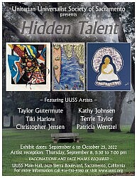 Art Reception Thursday, September 8th, 5:30 to 7 pm