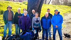 Feb. 11, 2023: 13 Stalwarts helped bag up large amounts of trash from UU Mile 6/7 North