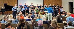 A couple choir pictures from performance back in May...