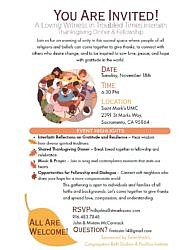 Invitation to Interfaith Thanksgiving Dinner at Saint Marks