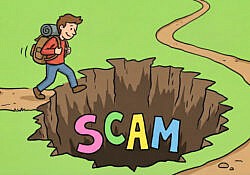 scam cartoon
