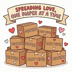 March is "Diaper and Baby Wipes" Drive Month